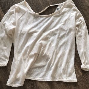 American Eagle crop/open back top